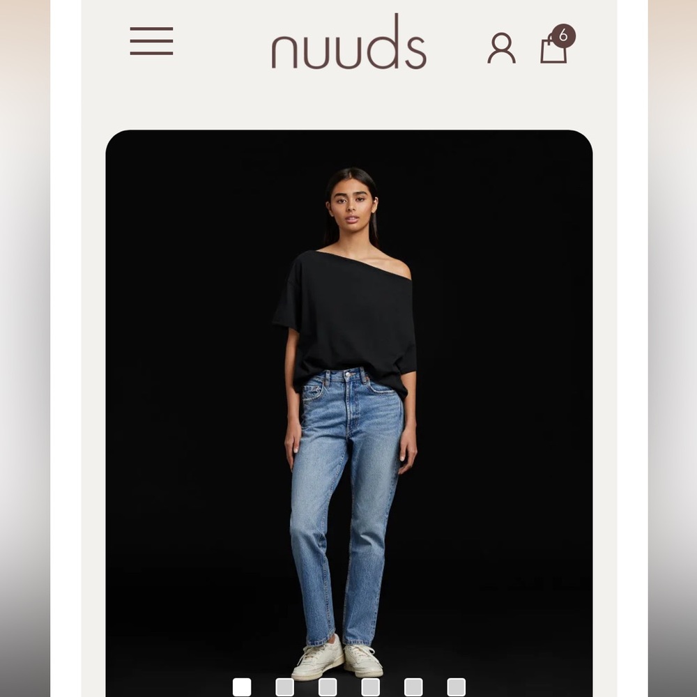 NUUDS off the shoulder tee